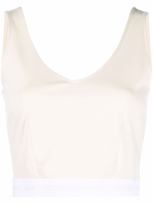 

Cropped logo-underband vest, Calvin Klein Jeans Cropped logo-underband vest