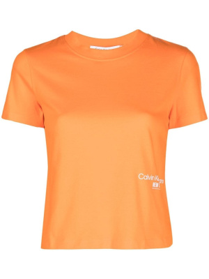 

Logo-print cotton T-shirt, Calvin Klein Jeans Logo-print cotton T-shirt