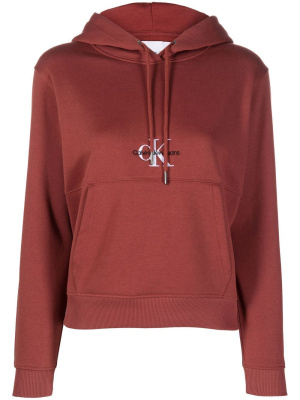 

Chest-logo drawstring hoodie, Calvin Klein Jeans Chest-logo drawstring hoodie