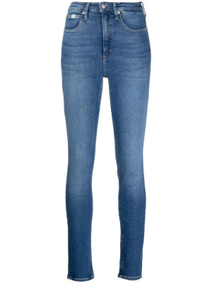 

High-rise skinny-cut jeans, Calvin Klein Jeans High-rise skinny-cut jeans