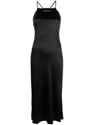 

Satin open-back midi dress, Calvin Klein Jeans Satin open-back midi dress