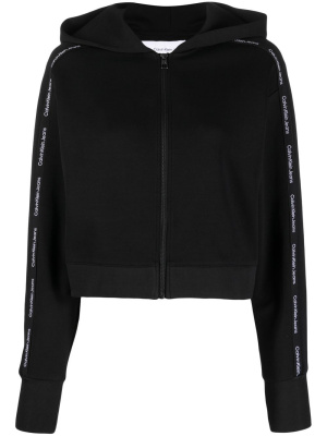 

Logo-detail zip-up hoodie, Calvin Klein Jeans Logo-detail zip-up hoodie