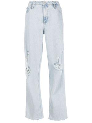 

Ripped wide-legged jeans, Calvin Klein Jeans Ripped wide-legged jeans