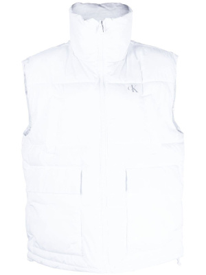 

Logo-print padded gilet, Calvin Klein Jeans Logo-print padded gilet