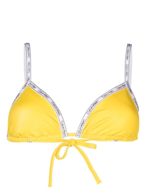 

Logo-print strap bikini top, Calvin Klein Logo-print strap bikini top