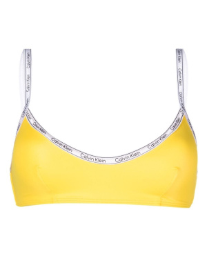

Logo-print strap bikini top, Calvin Klein Logo-print strap bikini top