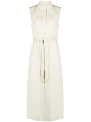 

Belted sleeveless shirt dress, Calvin Klein Belted sleeveless shirt dress