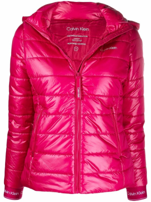 

Quilted padded hooded jacket, Calvin Klein Quilted padded hooded jacket
