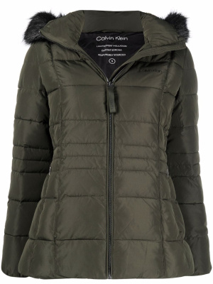 

Sorona hooded puffer jacket, Calvin Klein Sorona hooded puffer jacket