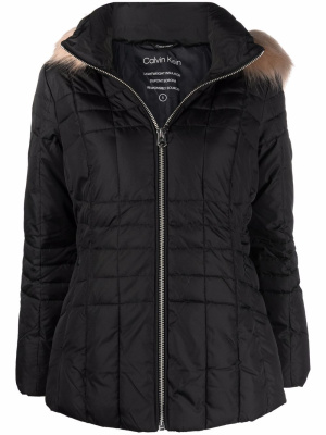 

Quilted-finish down parka, Calvin Klein Quilted-finish down parka