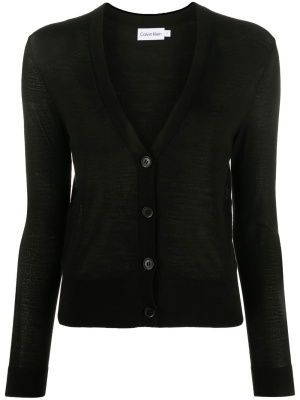 

Semi-sheer V-neck cardigan, Calvin Klein Semi-sheer V-neck cardigan