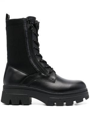 

Chunky lace-up combat boots, Calvin Klein Chunky lace-up combat boots