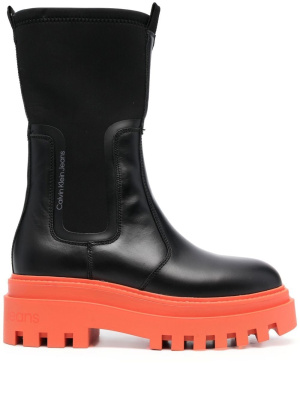 

Flatform leather Chelsea boots, Calvin Klein Flatform leather Chelsea boots
