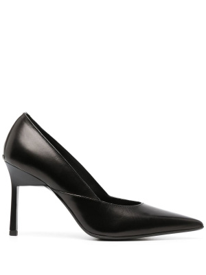

95mm pointed leather pumps, Calvin Klein 95mm pointed leather pumps