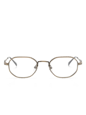 

Geometric-frame titanium glasses, Matsuda Geometric-frame titanium glasses