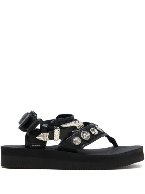

Stud-embellished thong-strap sandals, Suicoke Stud-embellished thong-strap sandals