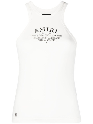 

Logo-print sleeveless tank top, AMIRI Logo-print sleeveless tank top
