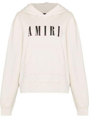 

Logo-print cotton hoodie, AMIRI Logo-print cotton hoodie