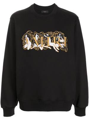 

Ladies logo-embroidered sweatshirt, AMIRI Ladies logo-embroidered sweatshirt