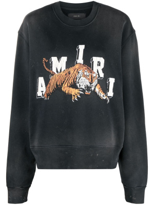 

Logo-print cotton sweatshirt, AMIRI Logo-print cotton sweatshirt