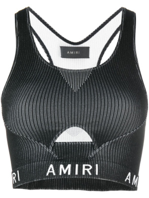 

Ribbed cut-out crop top, AMIRI Ribbed cut-out crop top