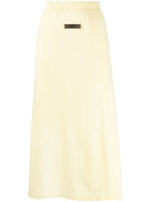 

Logo-patch straight skirt, FEAR OF GOD ESSENTIALS Logo-patch straight skirt