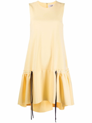 

Ruffle-hem poplin dress, Victoria Victoria Beckham Ruffle-hem poplin dress