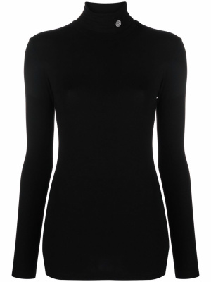 

Monogram-embroidered turtleneck top, AMBUSH Monogram-embroidered turtleneck top