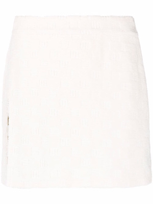 

Monogram-debossed mini skirt, AMBUSH Monogram-debossed mini skirt