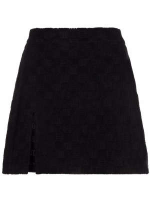 

Monogram-debossed mini skirt, AMBUSH Monogram-debossed mini skirt