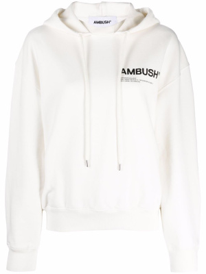

Logo-print drawstring hoodie, AMBUSH Logo-print drawstring hoodie