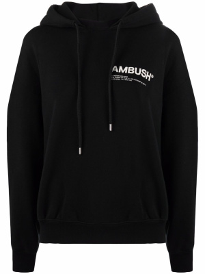 

Logo-print cotton hoodie, AMBUSH Logo-print cotton hoodie