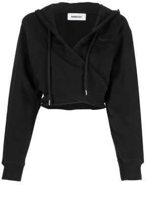 

Embroidered logo cropped hoodie, AMBUSH Embroidered logo cropped hoodie