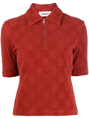 

Monogram zip-up polo top, AMBUSH Monogram zip-up polo top