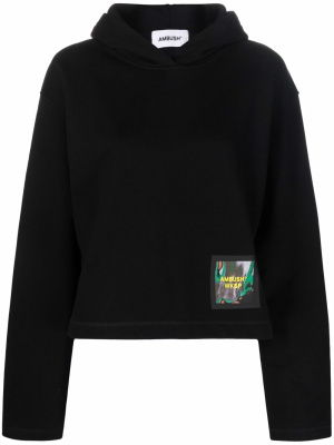 

WKSP logo-print hoodie, AMBUSH WKSP logo-print hoodie