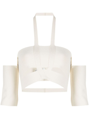 

Cold-shoulder cropped top, AMBUSH Cold-shoulder cropped top