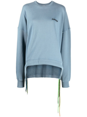 

Cord-detail crew-neck sweatshirt, AMBUSH Cord-detail crew-neck sweatshirt