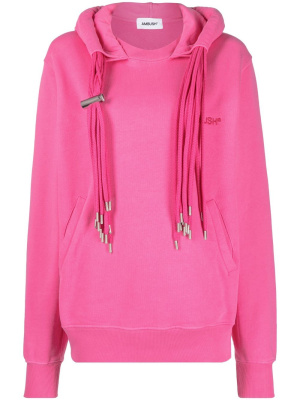 

Multicord-drawstring cotton hoodie, AMBUSH Multicord-drawstring cotton hoodie