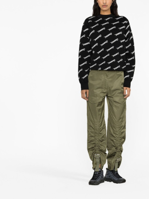 

Logo-print wool-blend sweatshirt, AMBUSH Logo-print wool-blend sweatshirt