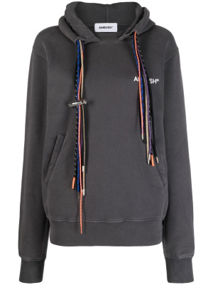 

Multicord-drawstring cotton hoodie, AMBUSH Multicord-drawstring cotton hoodie