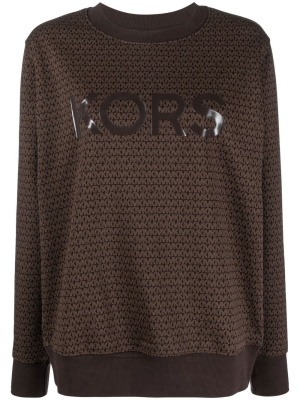 

Logo-patch crew neck sweatshirt, Michael Michael Kors Logo-patch crew neck sweatshirt