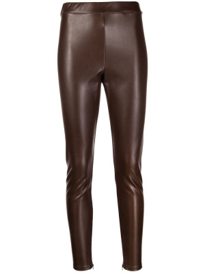 

Faux-leather high waisted leggings, Michael Michael Kors Faux-leather high waisted leggings