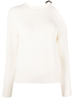

Cold-shoulder ribbed jumper, Michael Michael Kors Cold-shoulder ribbed jumper