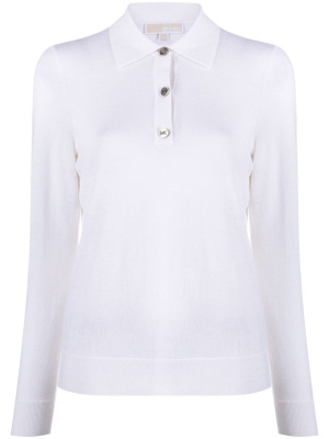 

Logo-button knitted polo shirt, Michael Michael Kors Logo-button knitted polo shirt