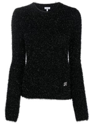 

Metallic-threading crew neck jumper, LOEWE Metallic-threading crew neck jumper