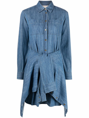 

Tied-waist denim dress, Michael Michael Kors Tied-waist denim dress