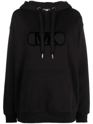 

Logo-embossed drawstring hoodie, Michael Michael Kors Logo-embossed drawstring hoodie