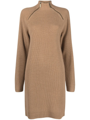 

Zip-detailed knitted dress, Michael Michael Kors Zip-detailed knitted dress