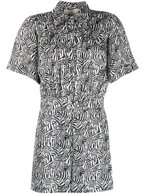 

Graphic-print short-sleeve playsuit, Michael Michael Kors Graphic-print short-sleeve playsuit