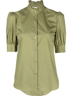 

Puff-sleeved poplin blouse, Michael Michael Kors Puff-sleeved poplin blouse